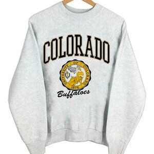 NCAA Colorado Buffaloes Sweatshirt Shirt CU Boulder Varsity Teams Sweater Retro